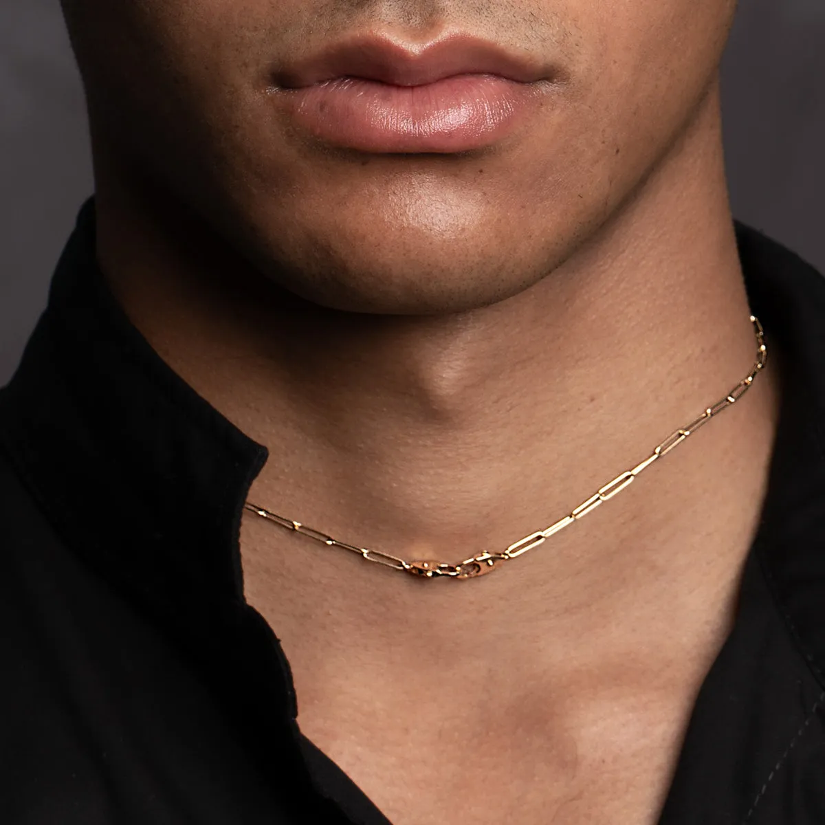 18k "All About Basics" Ladder Chain Necklace