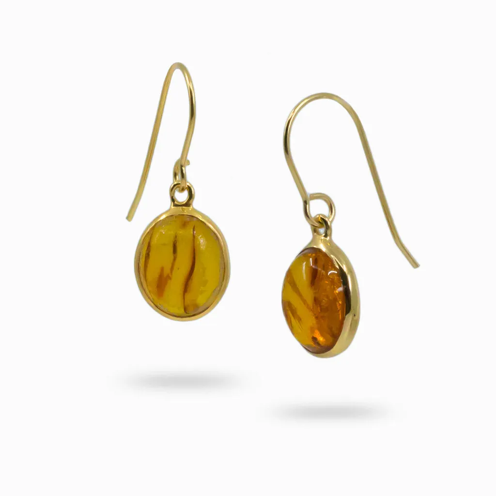 Amber Drop Earrings