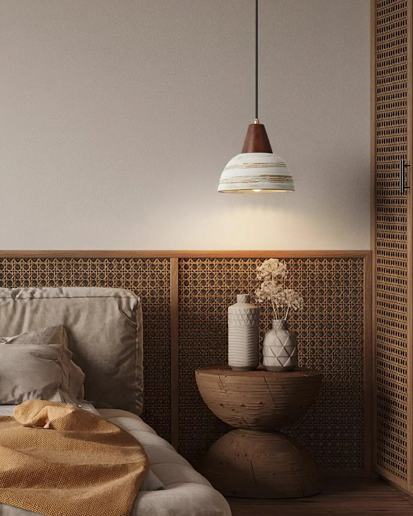 Beata Ceramics Pendant Lamp 9.4″- 8.6″