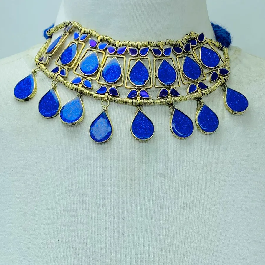 Lapis Stone Tribal Handmade Necklace