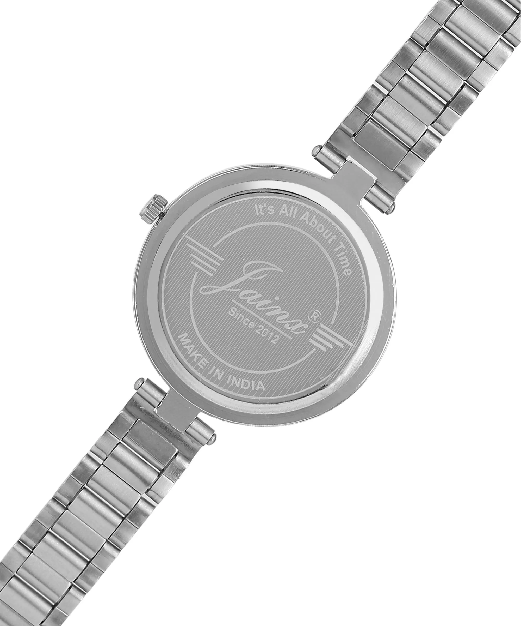 Silver Chain Green Dial Analog Wrist Watch For Women - JW8592