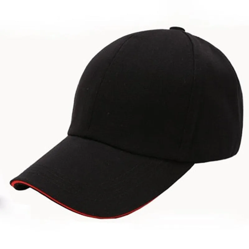 Solid Color Hat With Two-Tone Brim